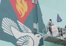 A Milano la prima opera italiana di Shepard Fairey aka Obey